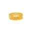 22K Yellow Gold Bangles w/ Beaded Accents