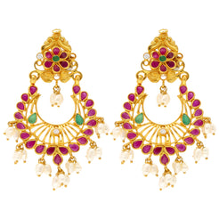 22k Yellow Gold Chandbali Earring (15.8 grams)