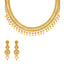 22K Yellow Gold Collar Necklace Jewelry Set