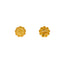 22K Yellow Gold Floral Studs (4.4 grams)