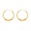 22K Yellow Gold Niralya Hoop Earrings