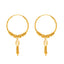 22K Yellow Gold Ladli Hoop Earrings