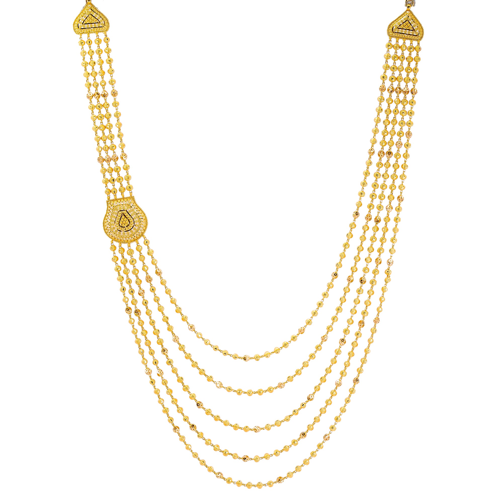 Buy Layered Chain In 22K Gold With Rhodium Online