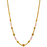 22K Yellow Gold Saanvi Beaded Chain w/ Rubies | 
The 22K Yellow Gold Saanvi Necklace will add a bright layer of luxury to your casual or traditio...