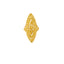 22K Yellow Gold Ring Bead & Filigree Shield Ring (4.8 grams)