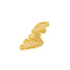 22K Yellow Gold Double Fan Shield Ring