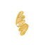22K Yellow Gold Double Fan Shield Ring
