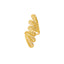22K Yellow Gold Double Fan Shield Ring (5.2 grams)