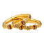 22K Yellow Gold Bangle Set of 2 w/ Meenakari Accents (109.2 grams)