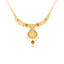 22K Yellow Gold Meenakari Necklace and Earrings Set - Virani Jewelers
