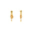 22K Yellow Gold Meenakari Necklace & Earring Set W/ Mango Shaped Pendant - Virani Jewelers