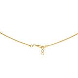 22K Yellow Gold Meenakari Necklace and Earrings Set - Virani Jewelers | Feel gorgeous and glamorous with this 22K gold necklace set from Virani Jewelers!

Features intri...