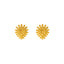 22K Pear Shaped Beaded Studs
