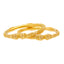 22K Yellow Gold Pipe Bangle Set of 2 (50.8 grams)