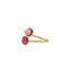 22K Yellow Gold & CZ Stone Baubles Ring (2.4 grams)