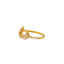 22K Yellow Gold & CZ Stone Peacock Ring (2.4 grams)