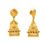 22k Yellow Gold Jhumka Earrings w/ Gems (15.6 grams)