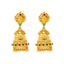 22k Yellow Gold Jhumka Earrings w/ Gems (15.6 grams)
