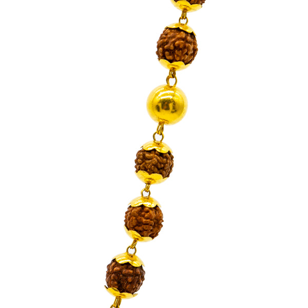22K Gold & Rudraksha Stone Chain | 
Our 22K Gold & Rudraksha Stone chain is both classy and unique. The rare rudraksha stones on...