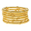 22K Yellow Gold Bangle Set of 6 (88.6)