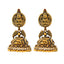 22K Antique Yellow Gold Temple Jhumkas (17.5 grams)
