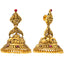 22K Antique Yellow Gold Temple Jhumkas (29 grams)