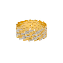 22K Gold Multi Tone Set of Four Bangles, 93.1gm - Virani Jewelers