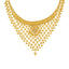 22K Yellow Gold V Shaped Jewelry Set