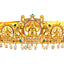 22K Yellow Gold Laxmi Vaddanam Waist Belt w. Gems & Pearls (286.6 grams)