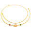 22K Yellow Gold Mugappu Beaded Chain
