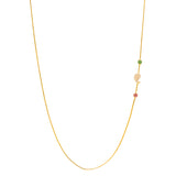 22K Yellow Gold Mugappu Beaded Chain | 
This minimal 22k gold mugappu chain for women has a simple and chic look. The emerald, ruby, and...