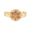 22K Multi-Tone Gold Floral Bangle (13.6gm)