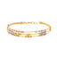 22K Multi-Tone Gold Beaded Bangle (9.2gm)