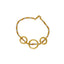 22K Multi-Tone Gold Beaded Bangle (12.7gm)