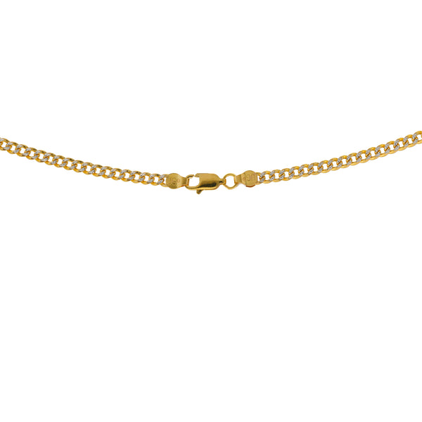 22K Yellow Gold Link Chain (12.5gm) | The simple design and style of this 22k gold link chain for men will add a sense of casual cool l...