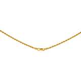 22K Yellow Gold 3mm Rope Chain (71.8gm) | 
Our 22k Yellow Gold 3mm Rope Chain is the perfect 22k gold chain to wear for special occasions o...