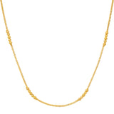 22K Yellow Gold 1mm Beaded Chain (14.3gm) | 
This 22k yellow gold chain has a minimal design and style that can add a classy finish to any lo...