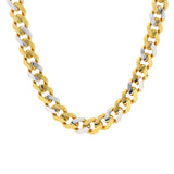 22K Multi-Tone Gold 12mm Cuban Chain (56.7gm) | 
Our 22K Multi-Tone Gold 12mm Cuban Link Chain has a classic design that is enhanced by the addit...