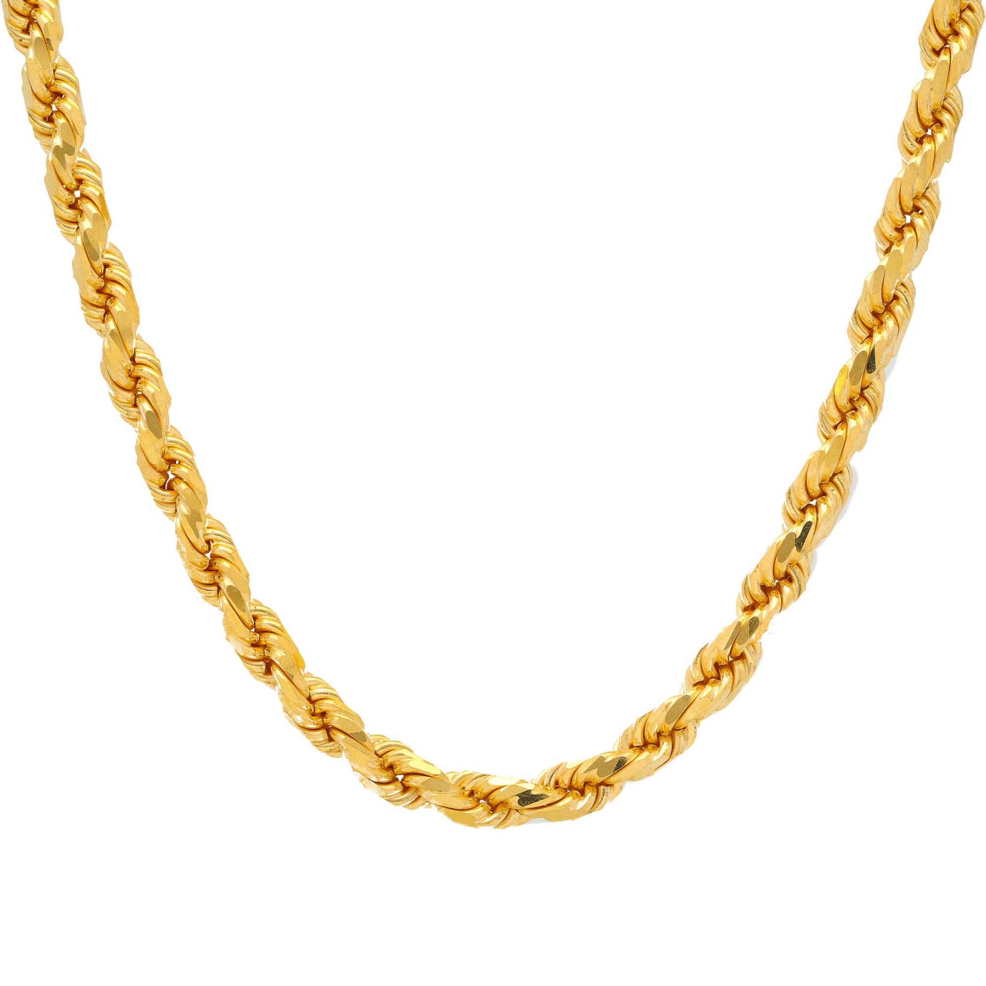 22K Yellow Gold 3mm Rope Chain (71.8gm) – Virani Jewelers