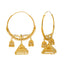 22K Yellow Gold & Filigree Jhumka Hoops (25.1gm)