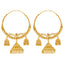 22K Yellow Gold & Filigree Jhumka Hoops (25.1gm)
