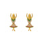 22K Yellow Gold & Dancing Jhumka Earrings (12.9gm)