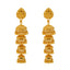 22K Yellow Gold Layered Jhumka Earrings (24.7gm)