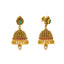 22K Yellow Gold Jeweled Jhumka Earrings (22.2gm)