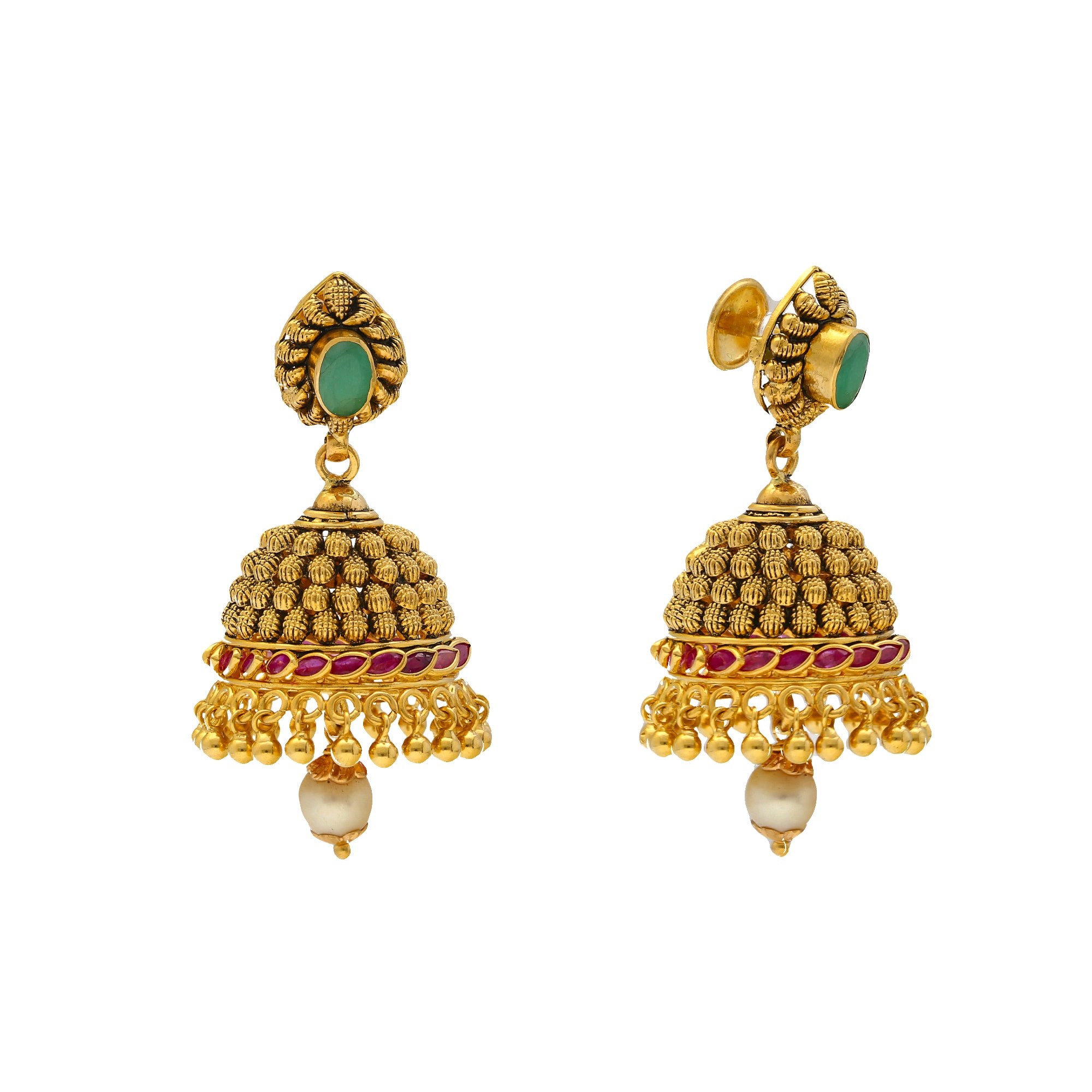 Indian Variation Different Earrings Gold Plated, Jhumka party Bridal Design  | eBay