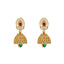 22K Yellow Gold Jeweled Jhumka Earrings (20.1gm)