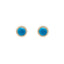 22K Yellow Gold Blue Earrings (8.6gm)