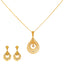 22K Yellow & White Gold Pendant Set (11gm)