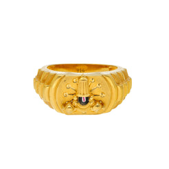 22K Yellow Gold Temple Ring (13gm)