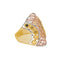 22K Yellow Gold & CZ Stone Ring (3.7gm)